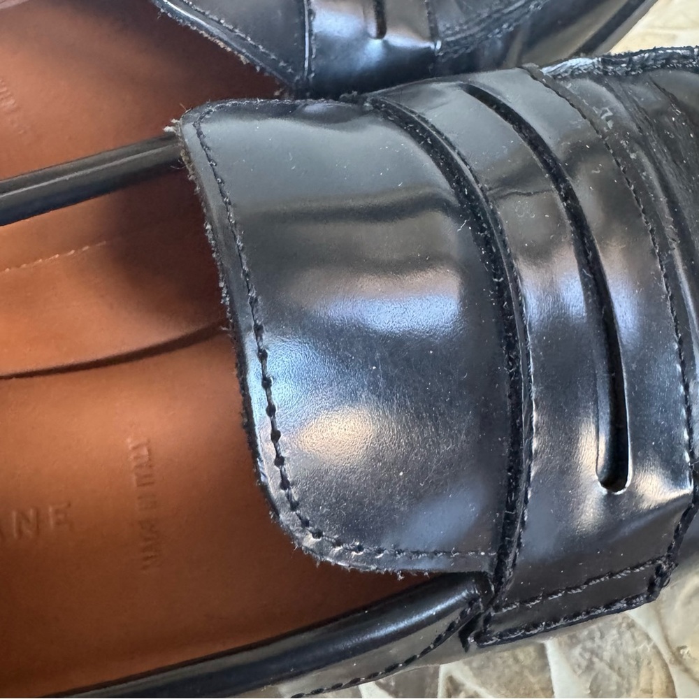 Everlane Black Leather Penny Loafer size 8.5 - Picture 11 of 11